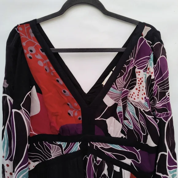 ANTHROPOLOGIE LET ME BE Floral Midi Dress XL - Picture 6 of 12